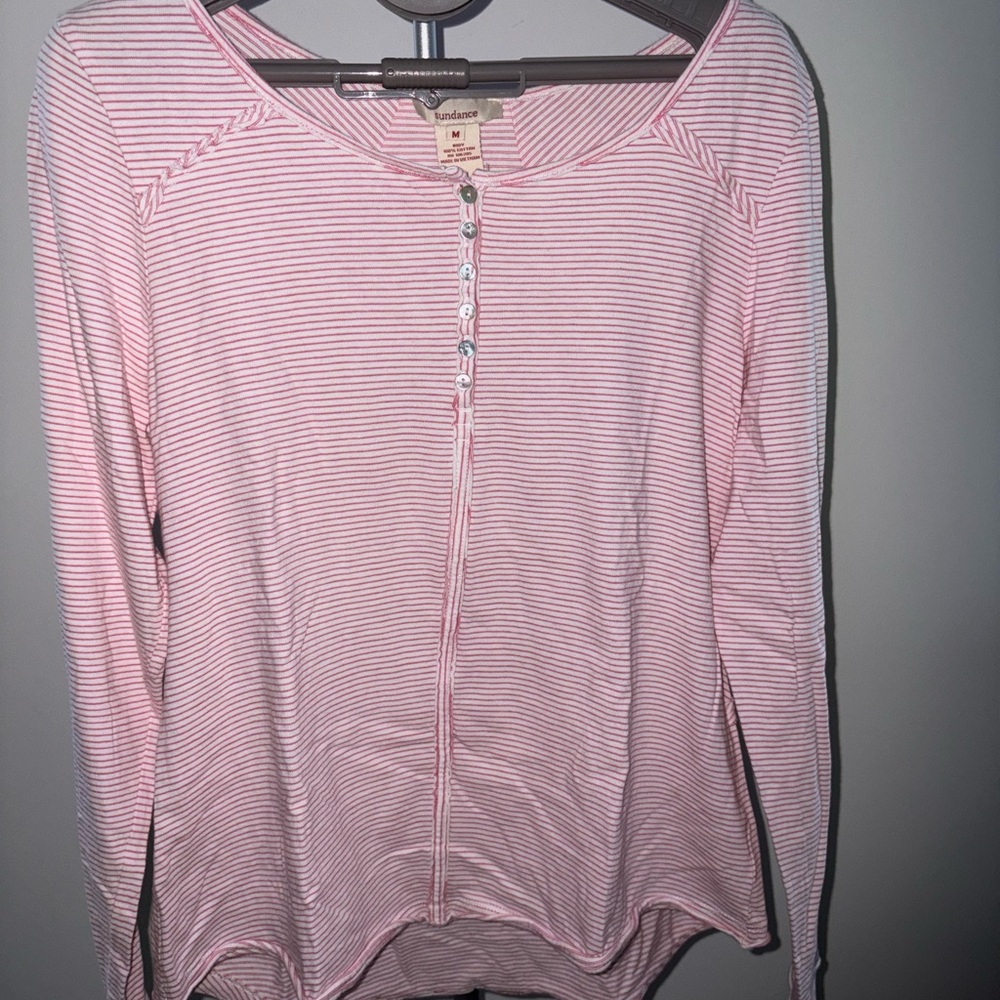 Sundance Pink Striped Blouse